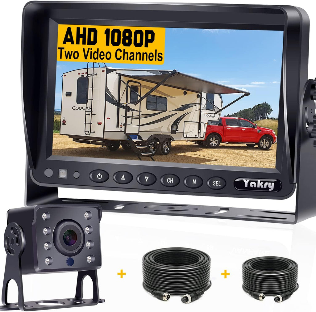 HD 1080P 7 Inch Monitor Backup Camera Kit E7558