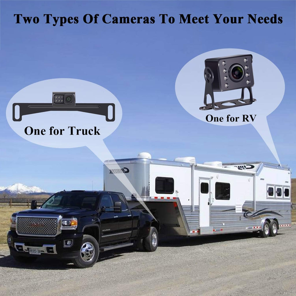 HD 1080P 7 Inch Monitor Backup Camera Kit E7558
