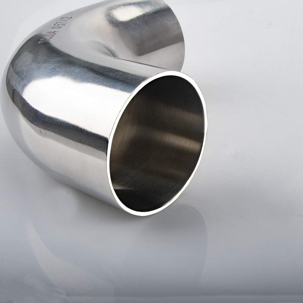Stainless Steel 90 Degree Mandrel Bend Exhaust Elbow, Pack of 2 W55846