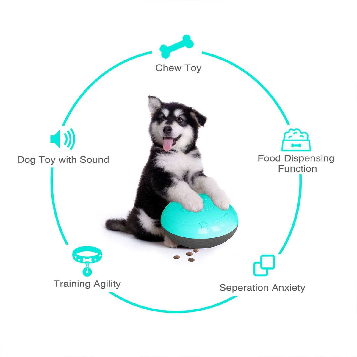 Interactive Pet Toy Food Treats Dispensing Toy N707