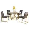 Gray 5 Piece Dining Set B136