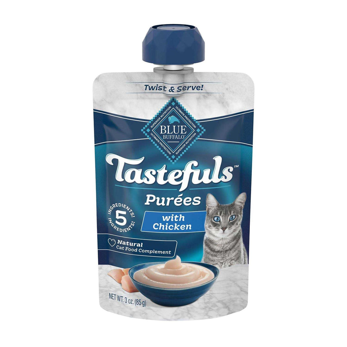 Blue Buffalo Tastefuls Purees Adult Cat Food Topper G2882