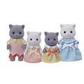 Persian Cat Family Dollhouse Figures W447794