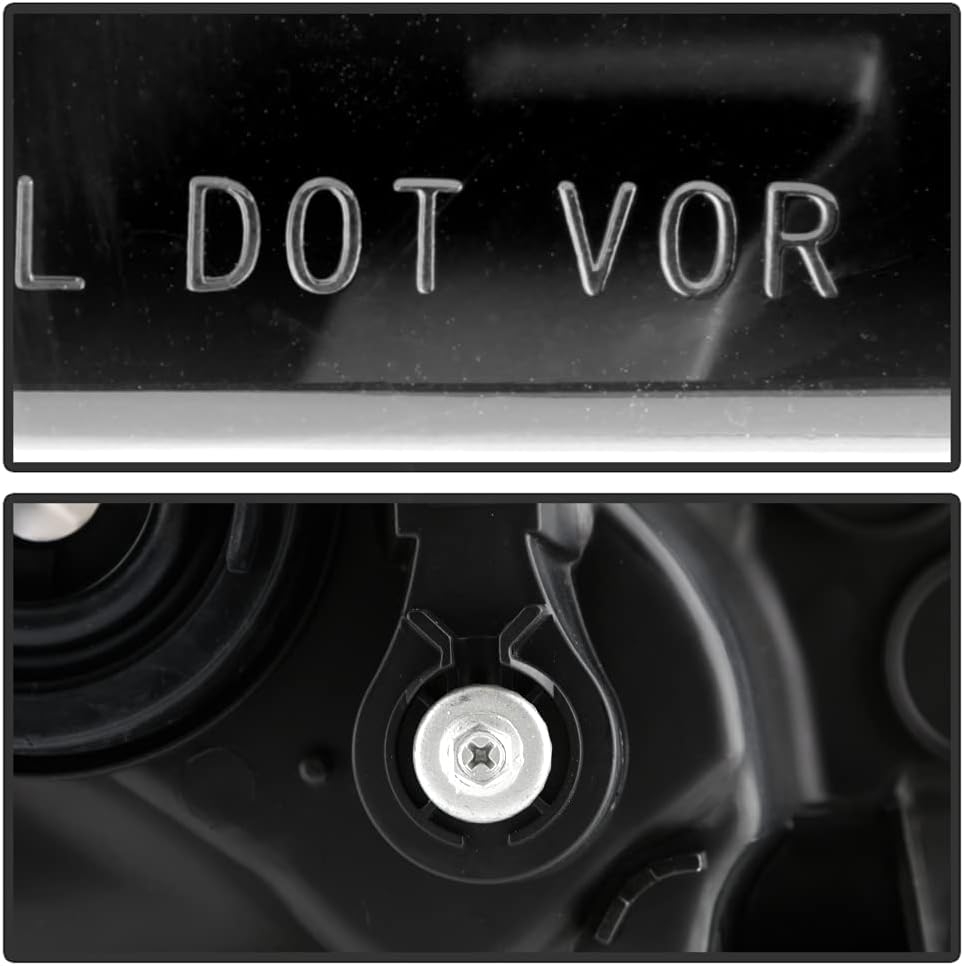 Black Housing Headlights Headlamps Pair M203786