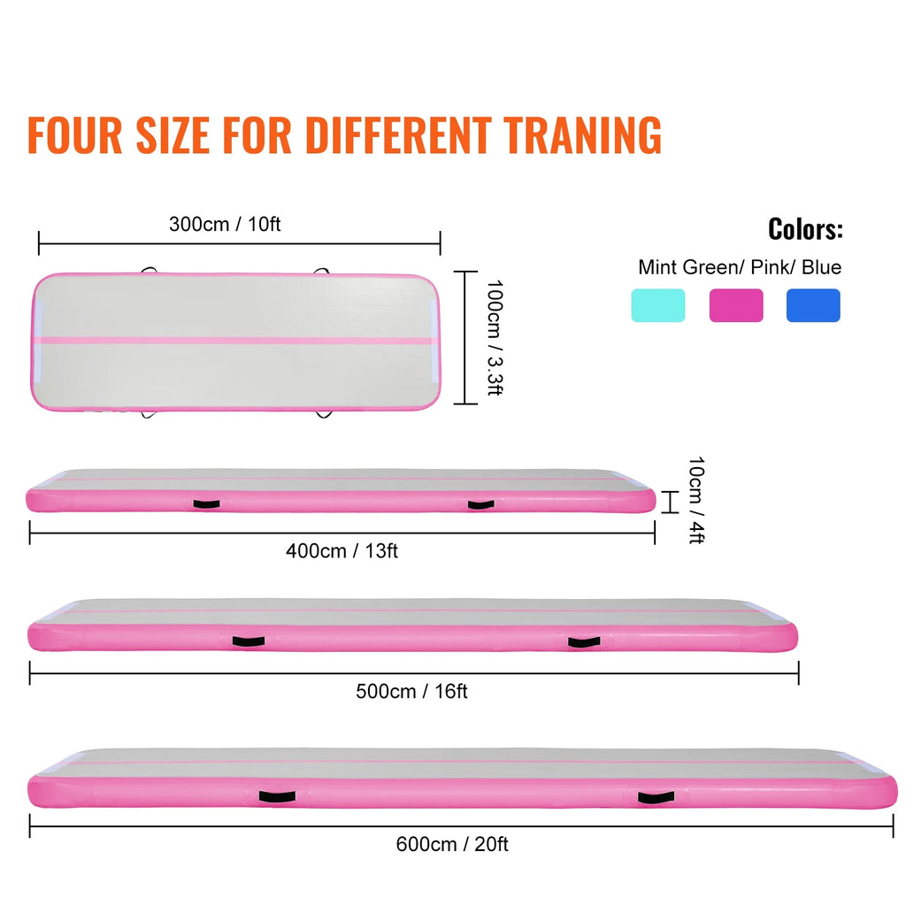 20ft Inflatable Gymnastics Mat with Pump Q16769