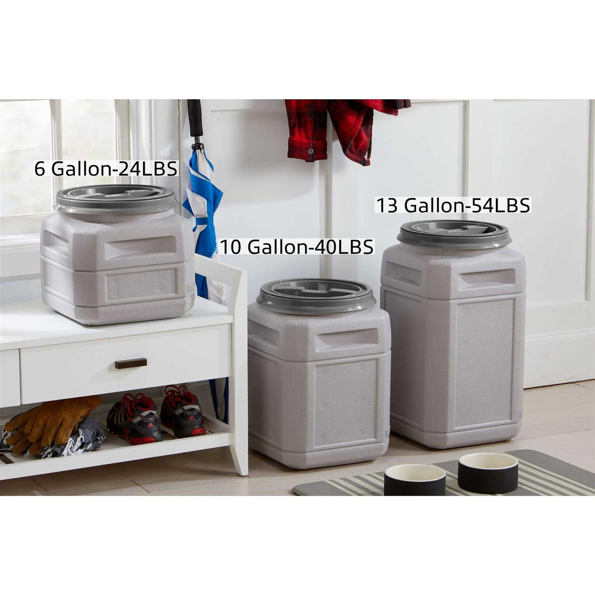Pet Food Storage Container with Scoop C988627