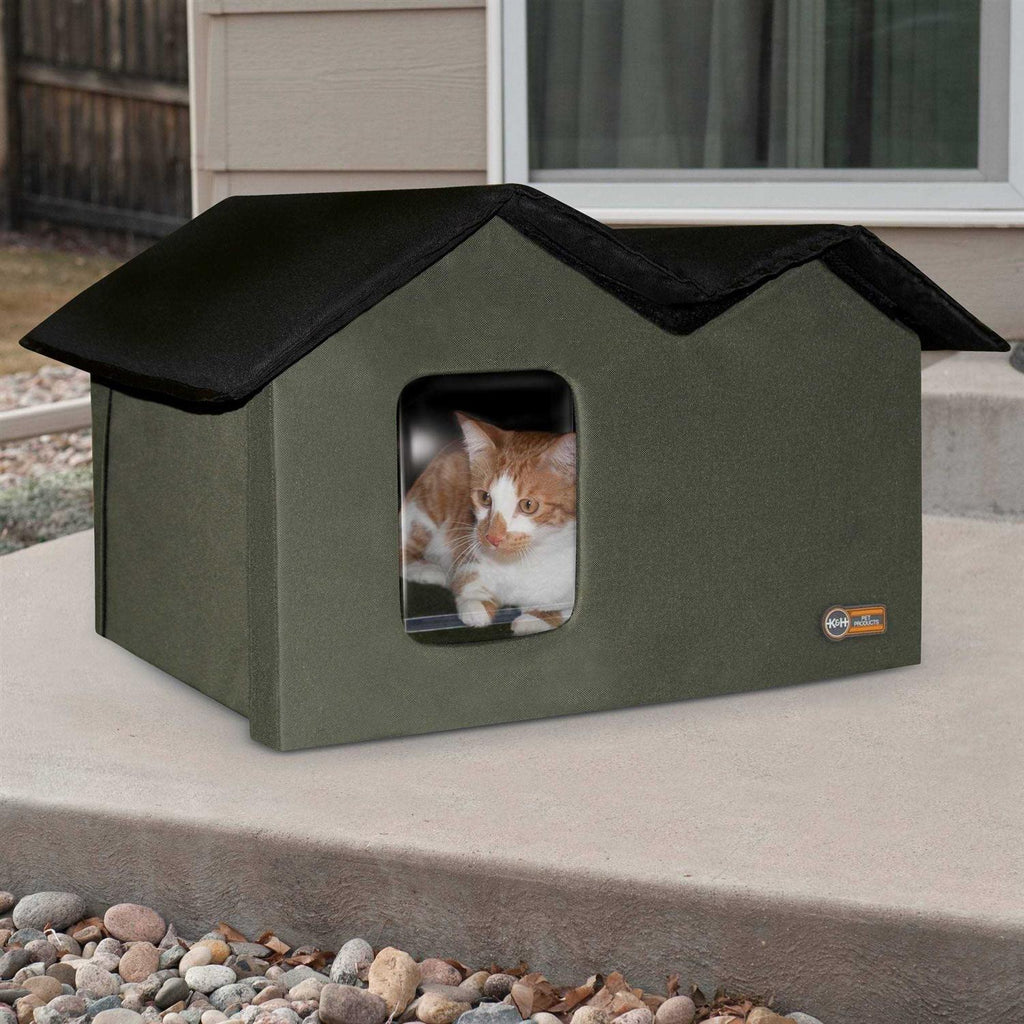 Extra-Wide Outdoor Kitty House Q4477