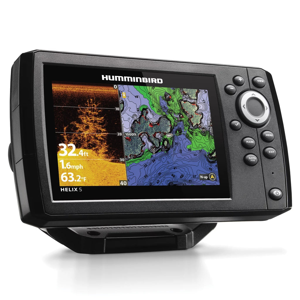 Fishfinder with GPS and Down Imaging Sonar and Gimbal Mount A40214
