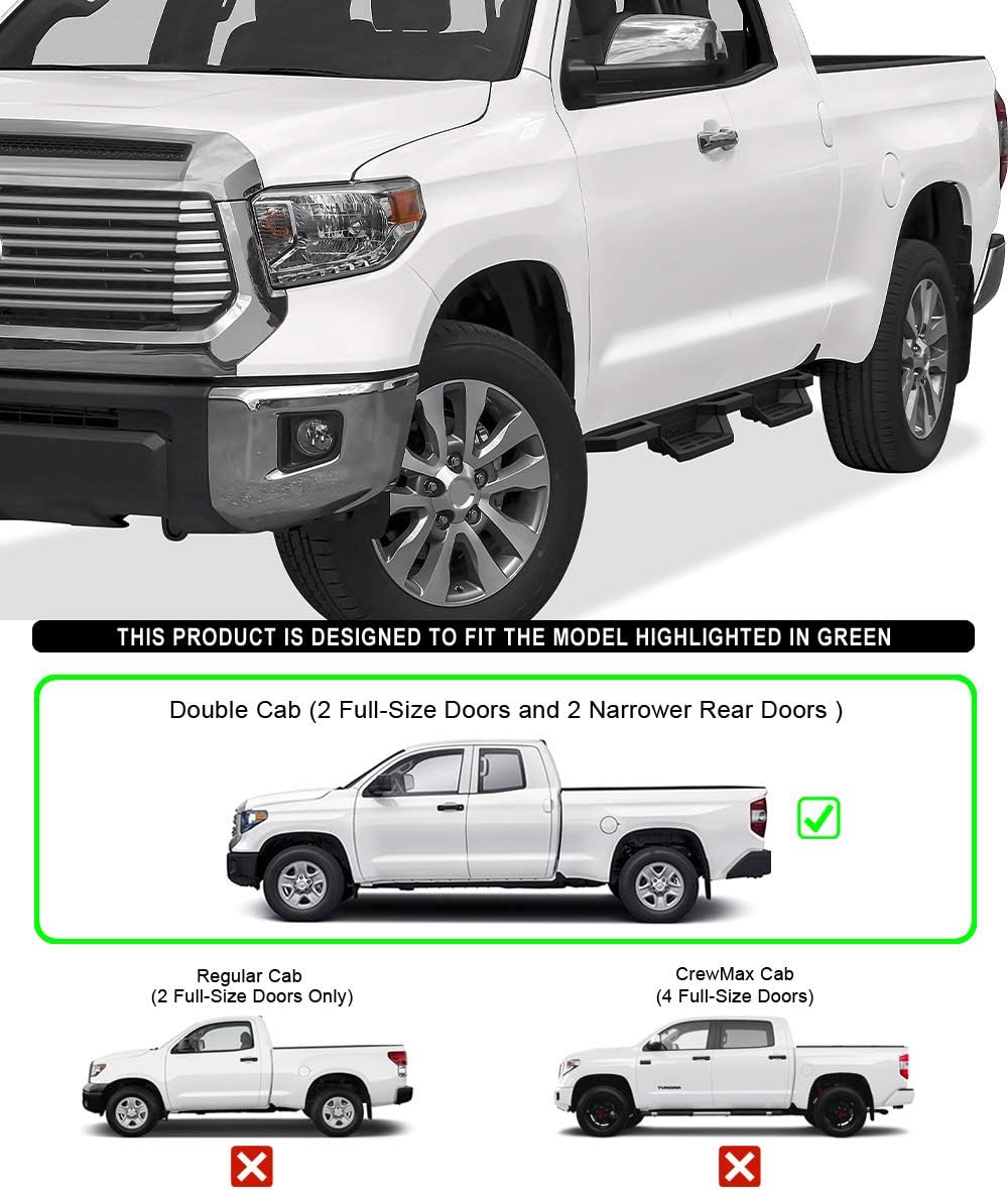 Drop Steps Running Boards Rocker Slider for Toyota Tundra Double Cab D6767