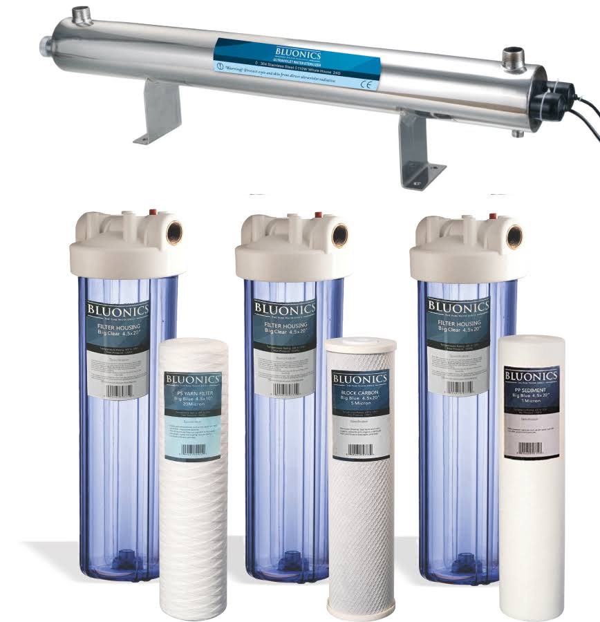 110W UV Ultraviolet Sediment Carbon Well Water Purifier V442