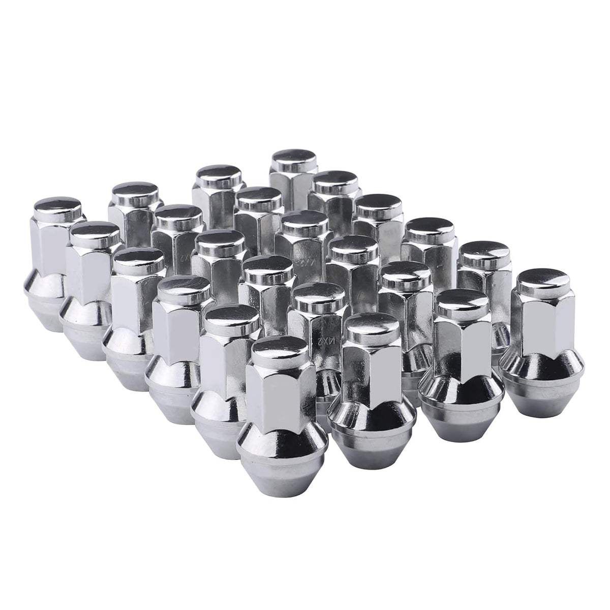 24PCS 13/16" Hex M14x2.0 Chrome Large Acorn Seat Lug Nuts I8816