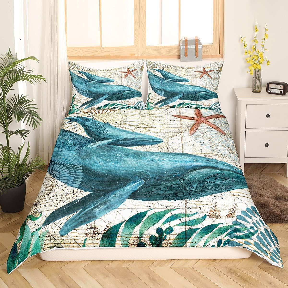 Mermaid Tail Comforter Cover Full Bedding Set B43125