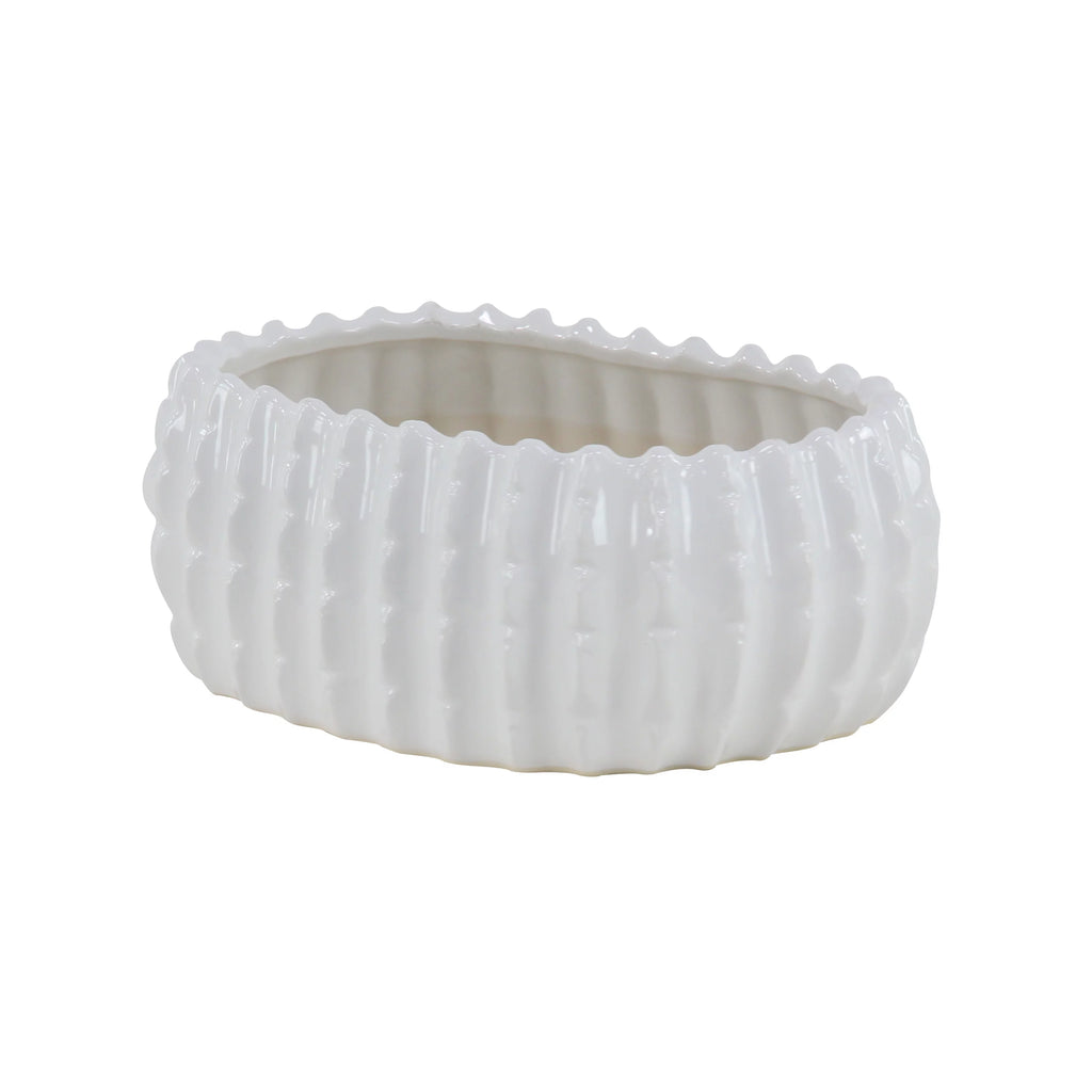 White Ceramic Planter (3 Count) E3516