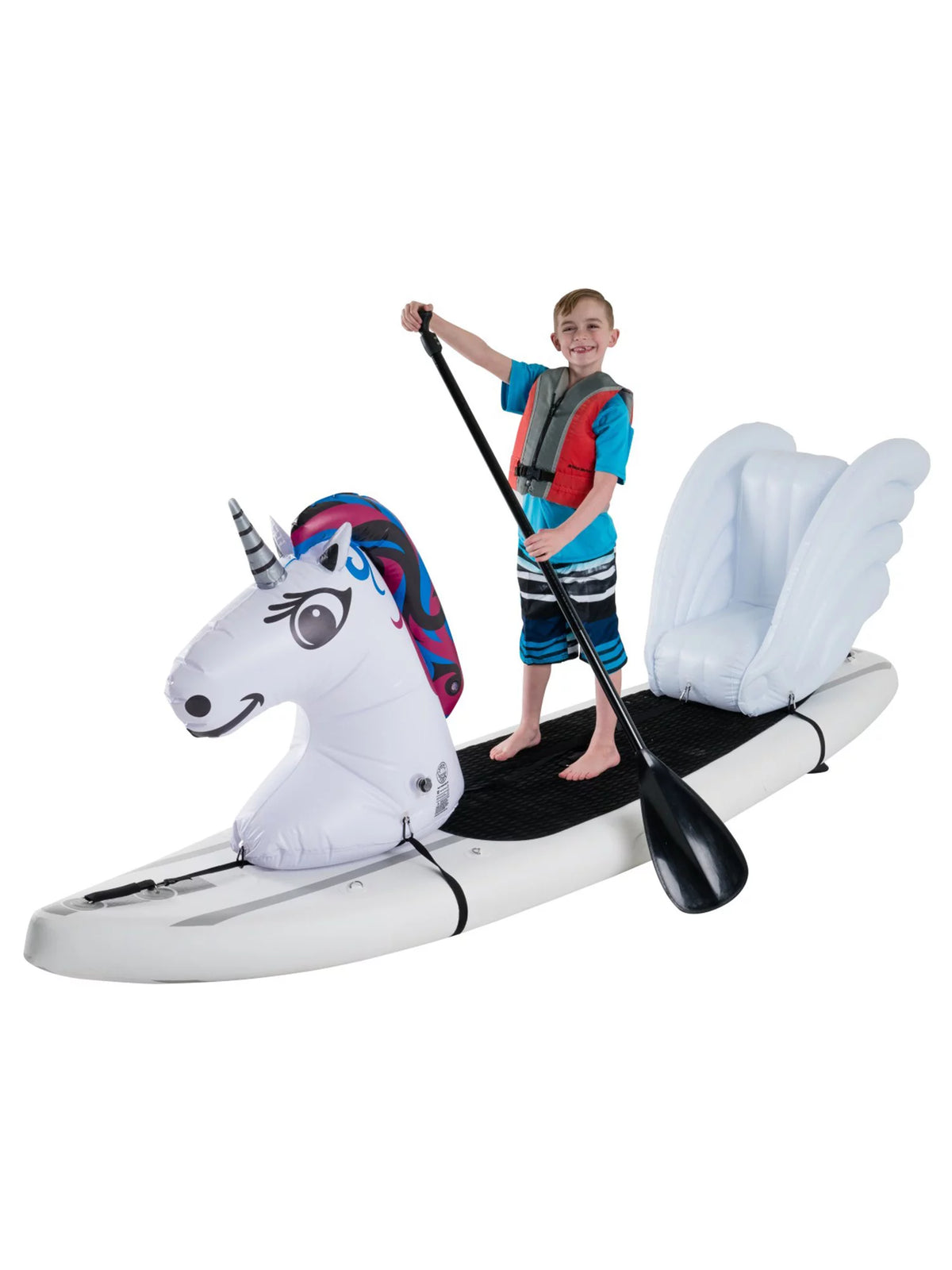 Inflatable Stand-Up Paddle Board Float Set with Child Seat C46996