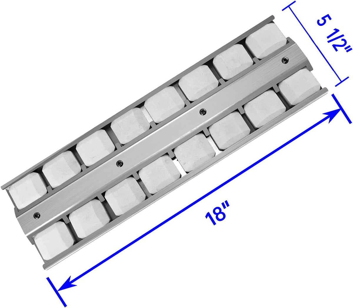 18" X 5-1/2" BBQ Grill Briquette Tray Heat Plates Shield A8543