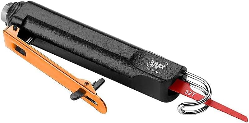 Air Body Saw Pneumatic Reciprocating Saw Mini Tool, 5pcs 24T & 32T saw, 5pcs Filer set, Pack of 2 N958