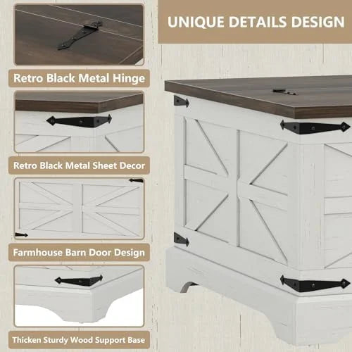 Square Lift Top Coffee Table with Hidden Compartment T248722
