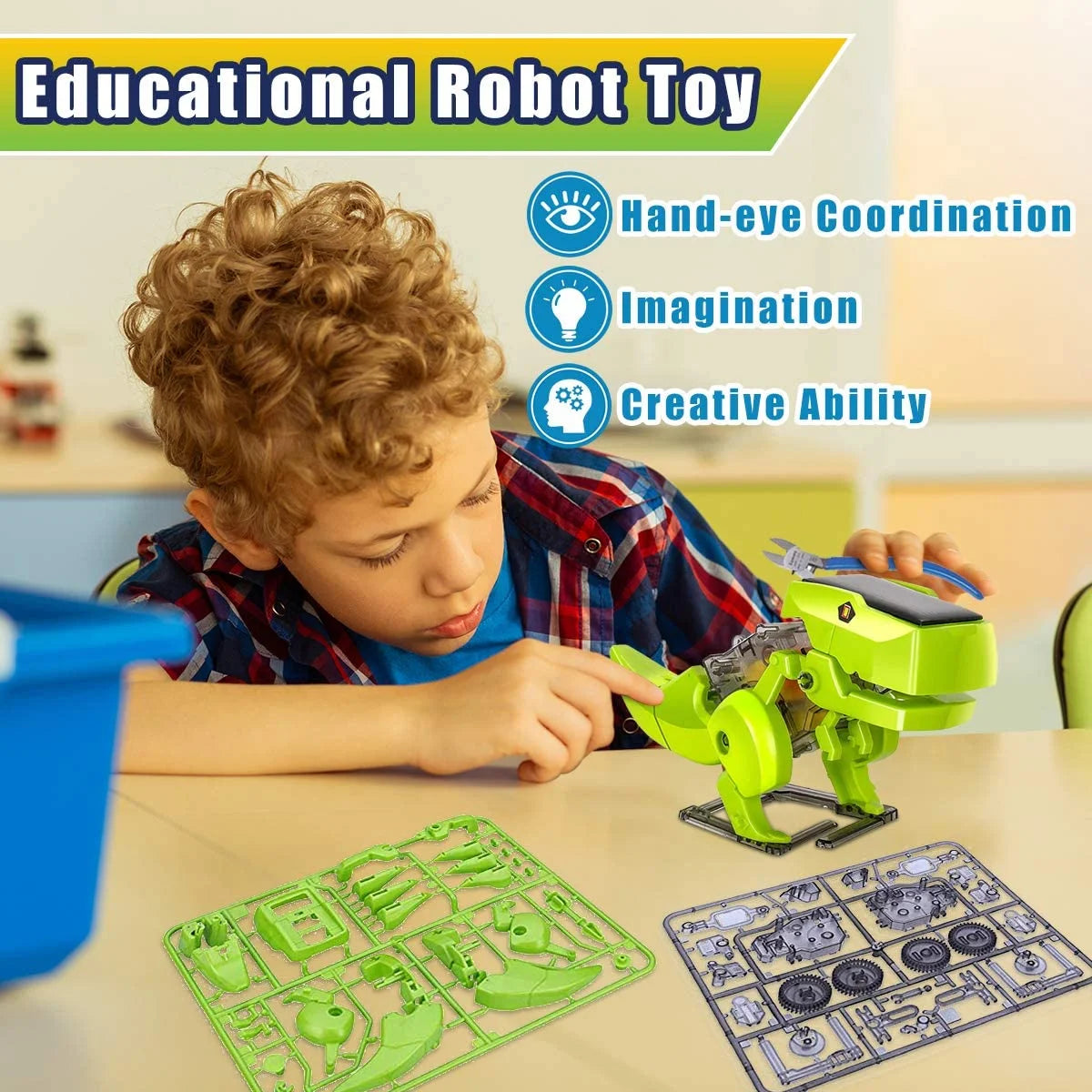 3 in 1 Solar STEM Robot Building Kit for Kids Ages 8 9 10 11 12 A910