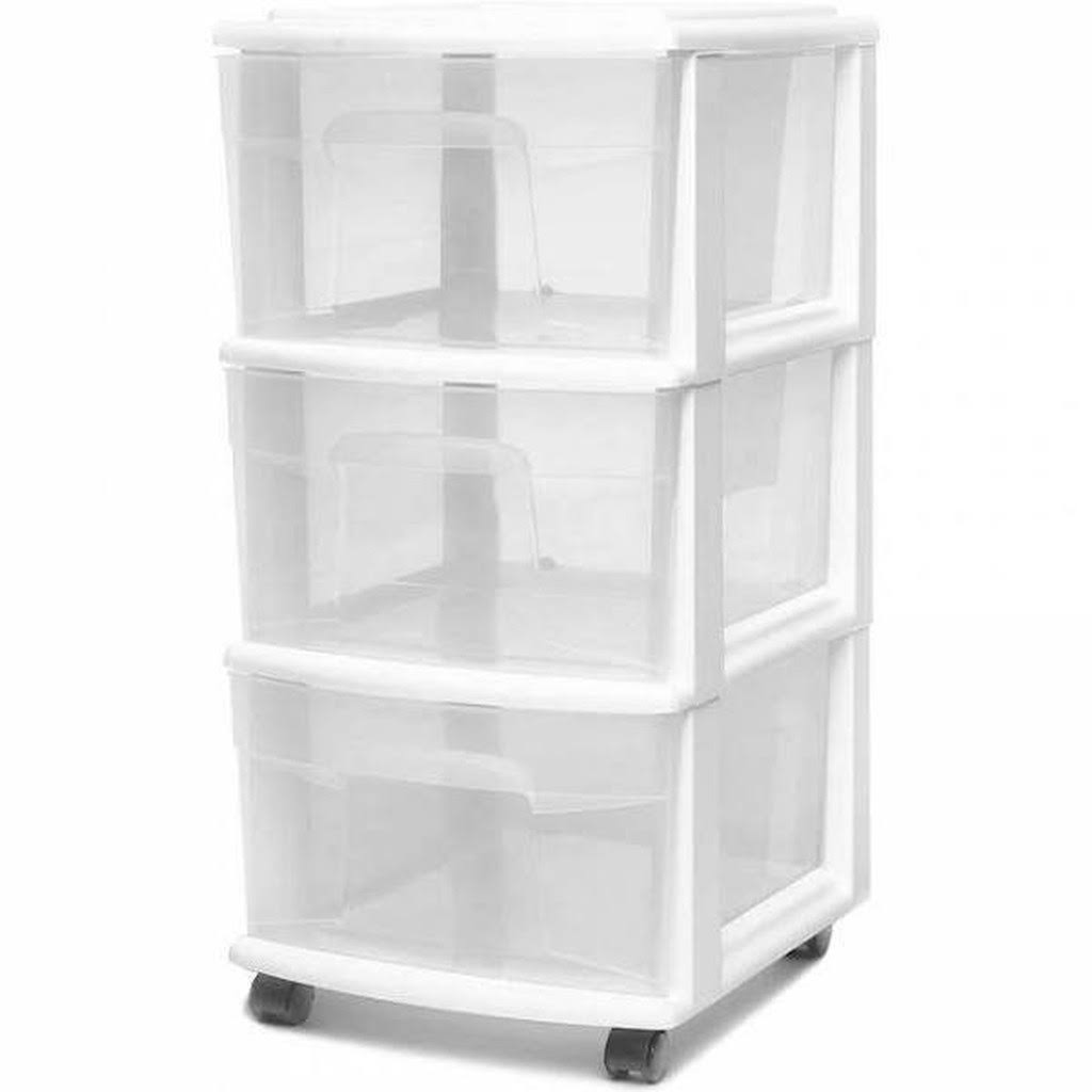 3 Drawer Cart with Casters, Set of 2 O577541