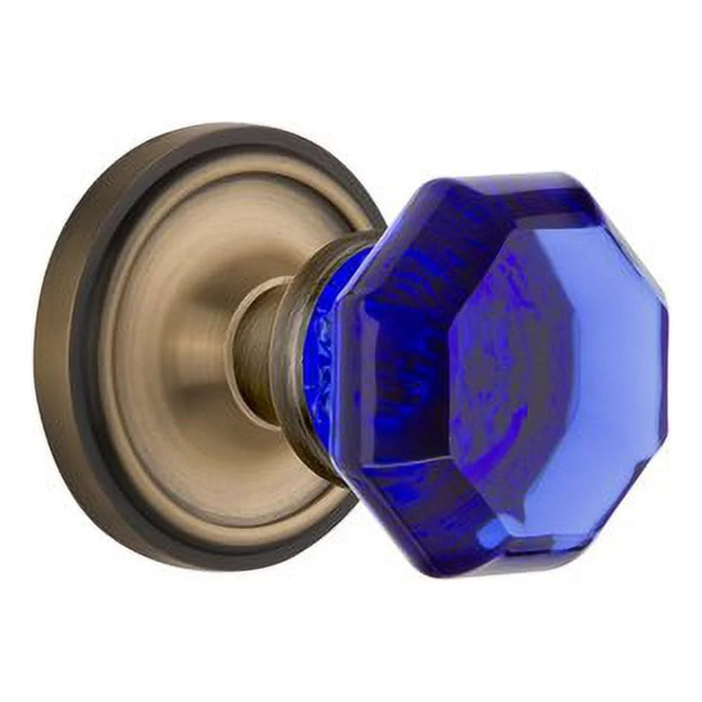 Cobalt Door Knob with Classic Rosette A829459