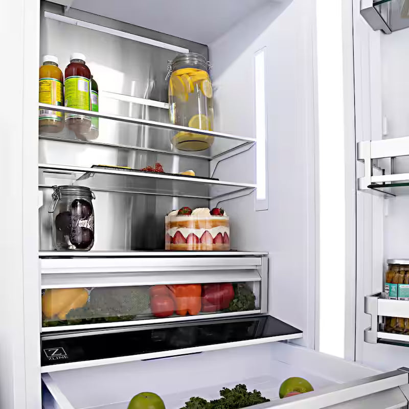 36 in. 3-Door French Door Refrigerator with Ice and Water Dispenser Stainless Steel Y872362