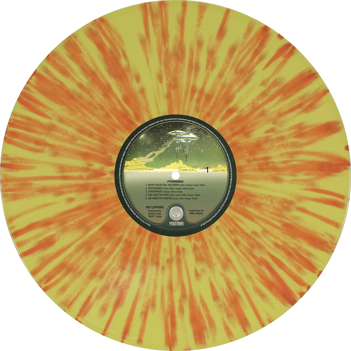 Orange & Yellow Splatter Vinyl LP H908