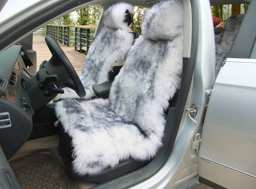 Genuine Australia Sheepskin Car Seat Cover White 1 Piece D760