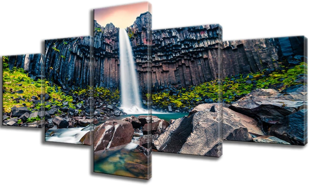 5 Piece Framed Canvas Landscape Art (60''Wx32''H) X84536