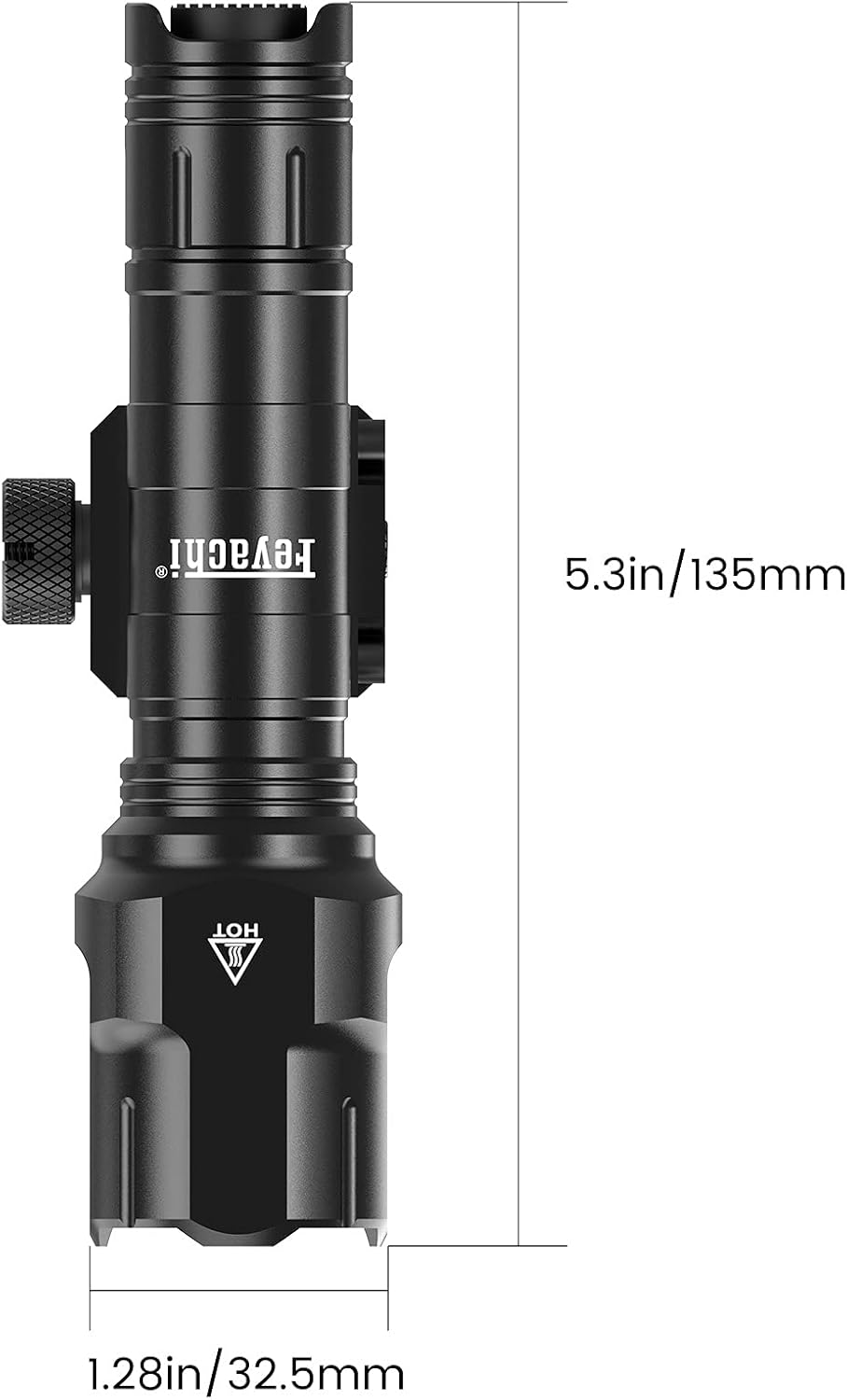 Tactical Flashlight 1200 Lumen LED Weapon Light with Pressure Switch A91930