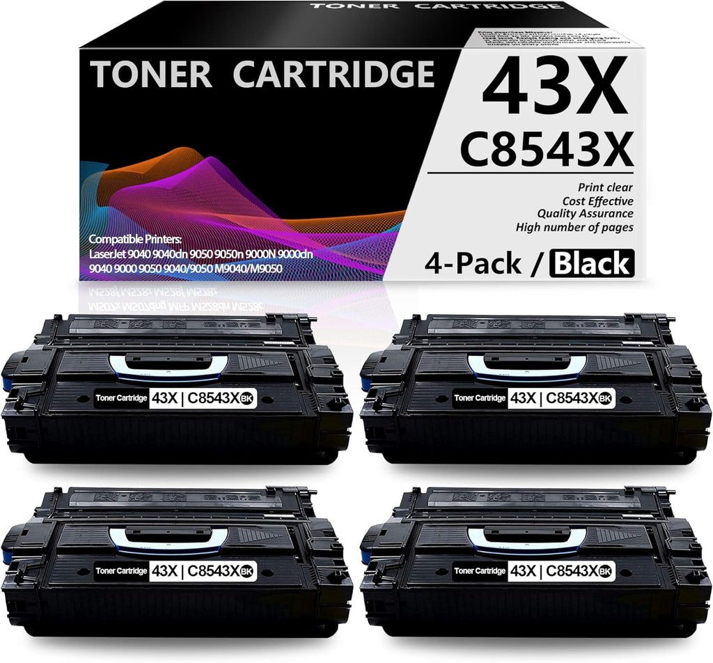 Black Compatible Toner Cartridge 4 Pack High Yield G345213