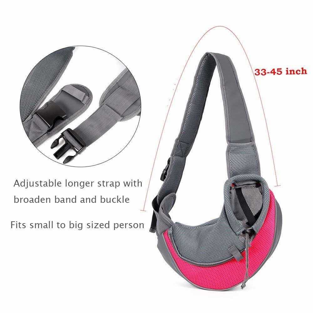 Breathable Mesh Pet Dog Sling Carrier O702974