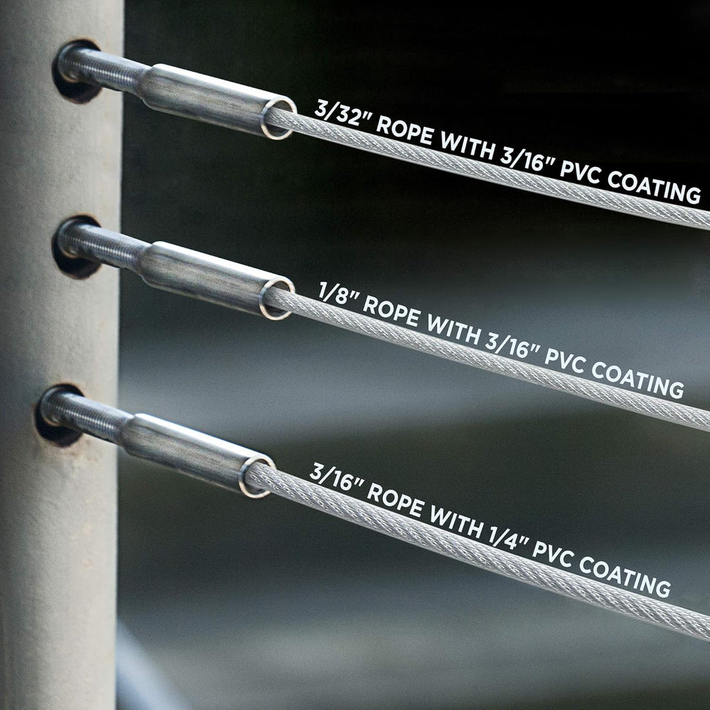 7x7 Wire Rope PVC Coated Galvanized Steel Aircraft Cable E5833