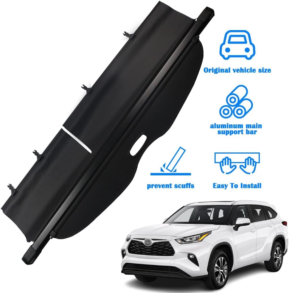 Black Retractable Cargo Trunk Cover B77987