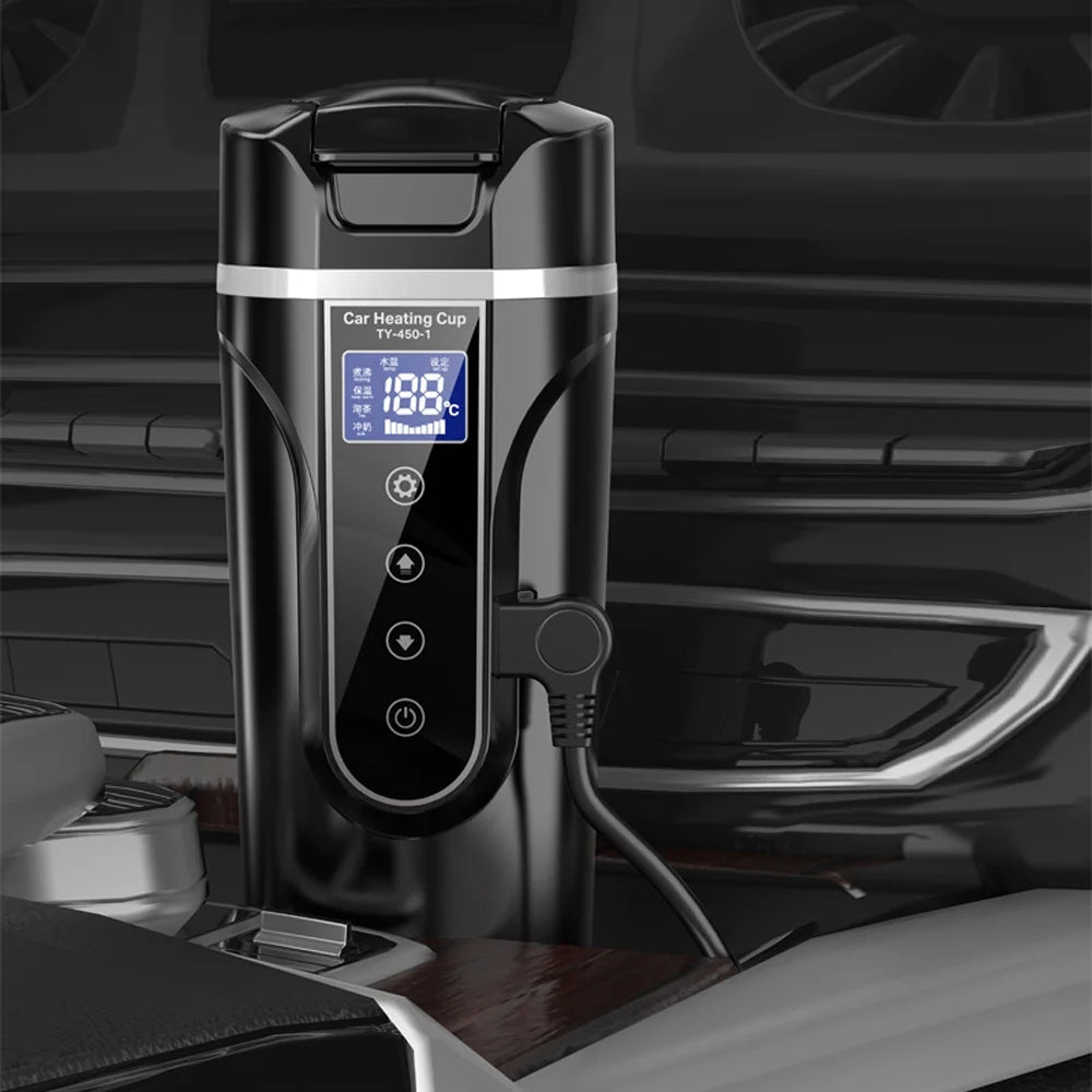 12.0V 24V Car Truck Heated Water Cup Electric Kettle U689938