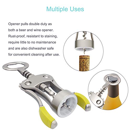 Stainless Steel Wing Corkscrew Wine Opener T91652