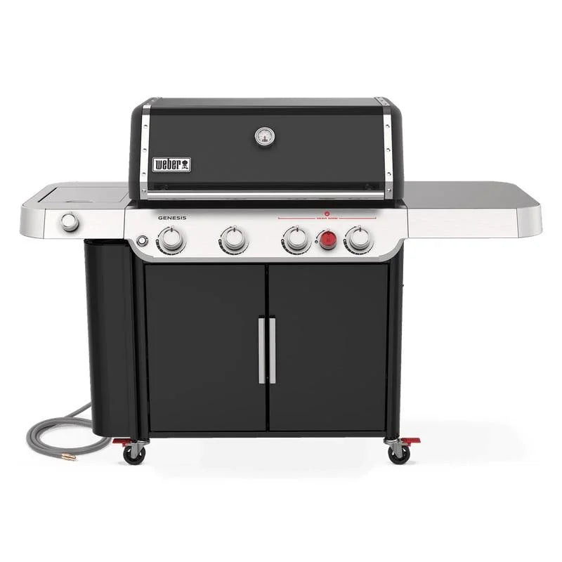 4-Burner Natural Gas Grill in Black with Side Burner T934