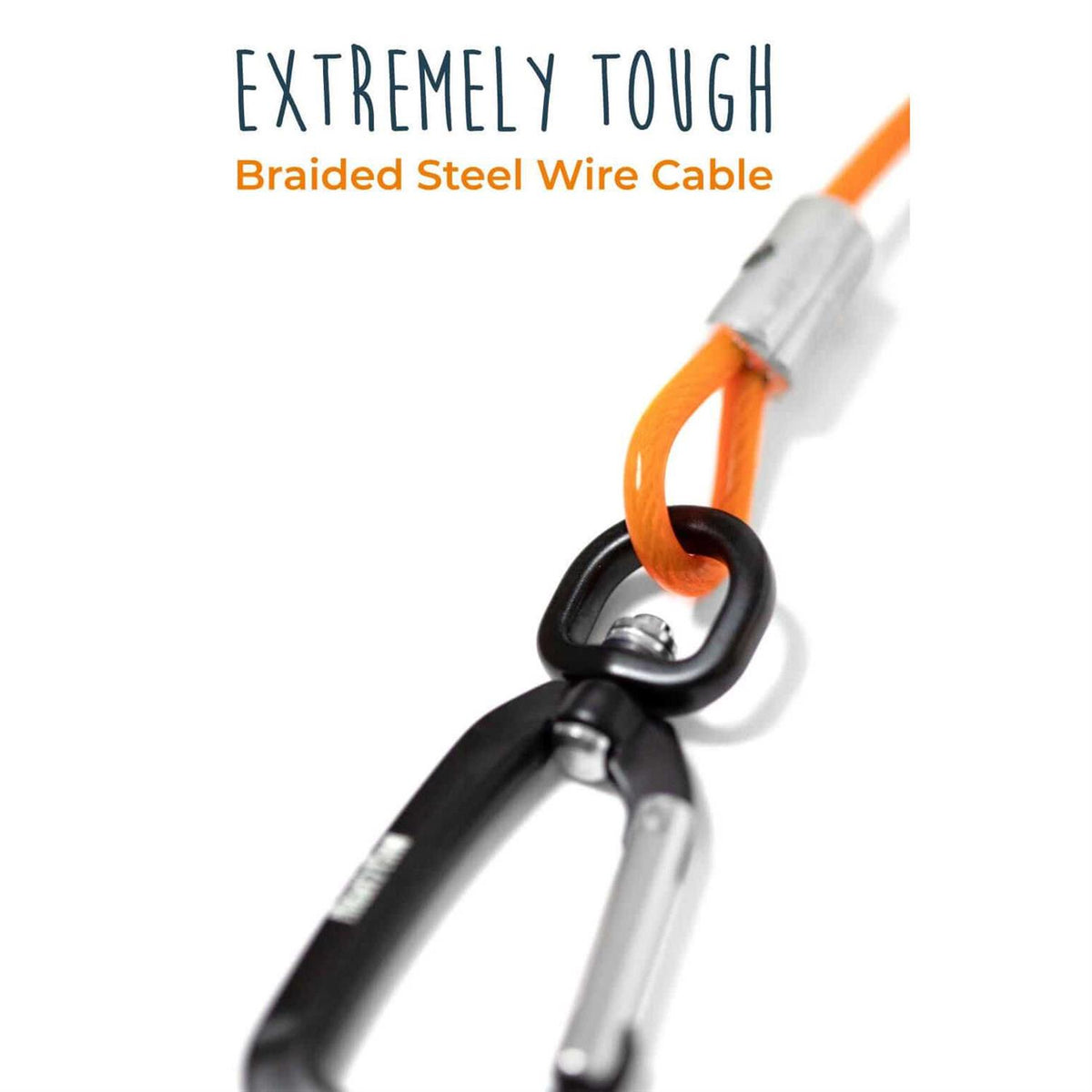 Chew Proof Dog Leash Metal Cable P2557
