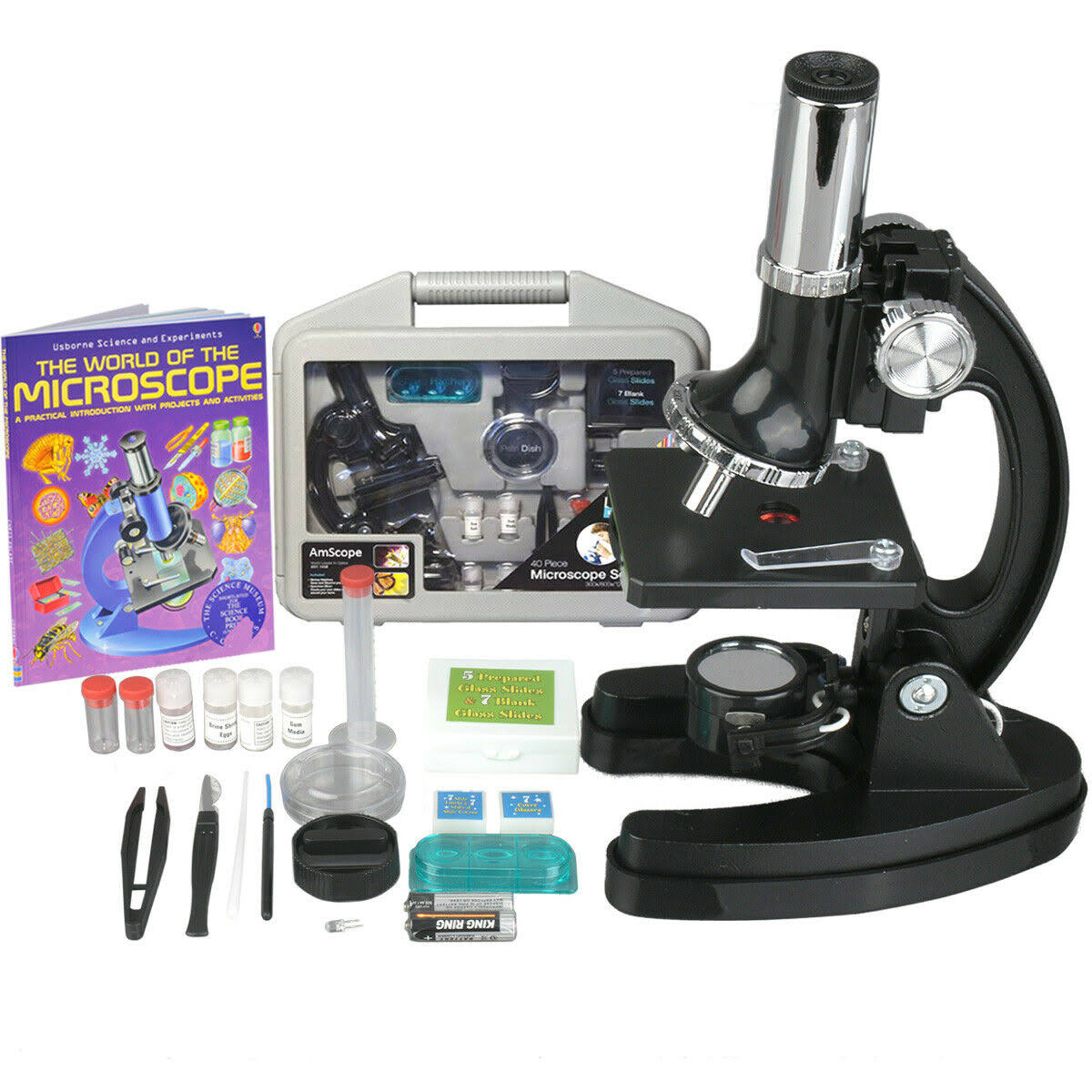 Black Children Biological Microscope Kit C631724