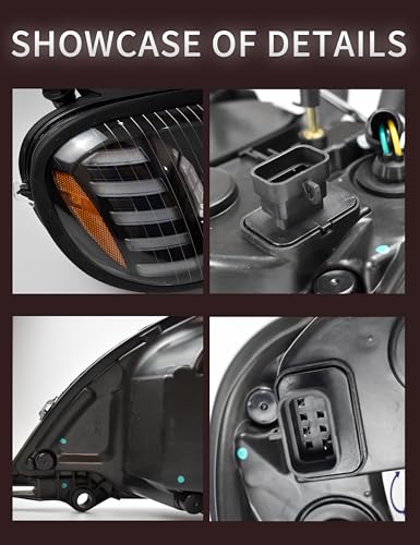 LED Projector Headlights with Sequential Turn Signals Z586