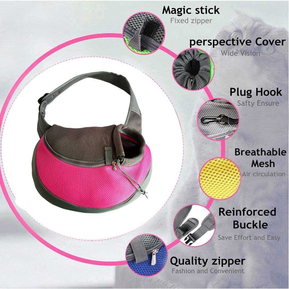 Breathable Mesh Pet Dog Sling Carrier O702974