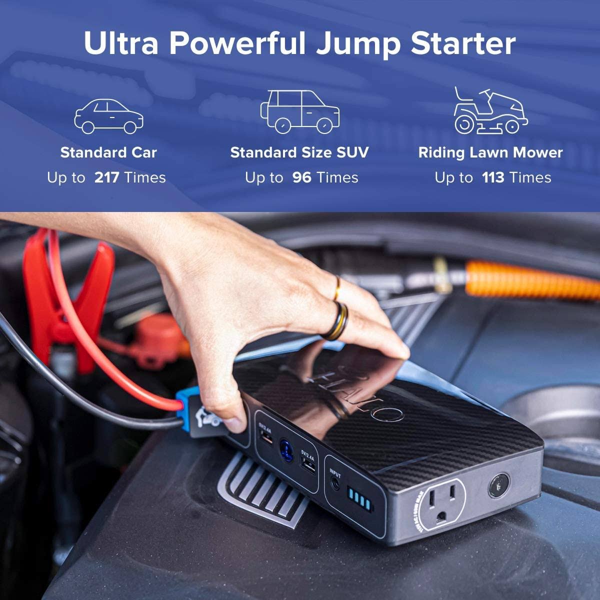 58830 mWh Portable Phone Laptop Charger Car Jump Starter A516