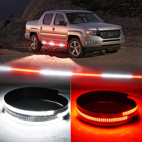 2PCS 70 inch Red White LED Sequential Strobe Light Strip J772