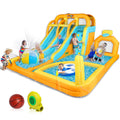 8-in-1 Inflatable Water Slide Park with Splash Pool L710454