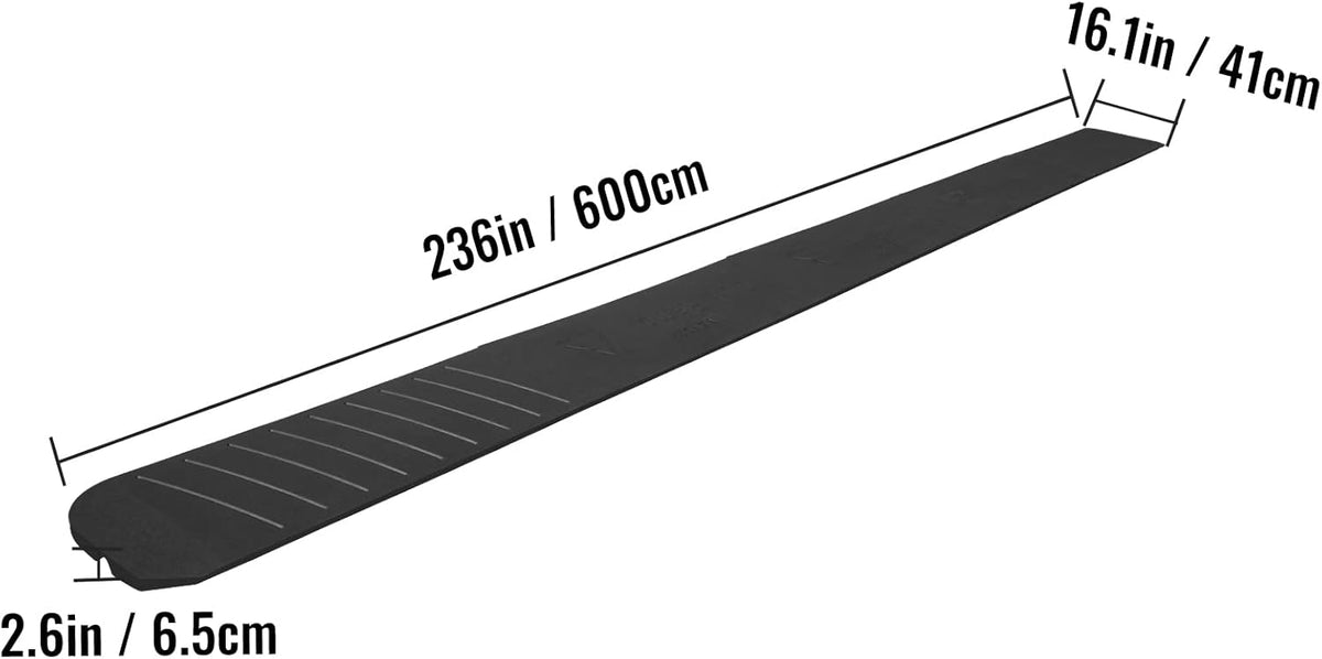 5 Pack Heavy Duty Rubber Driveway Ramps K52799