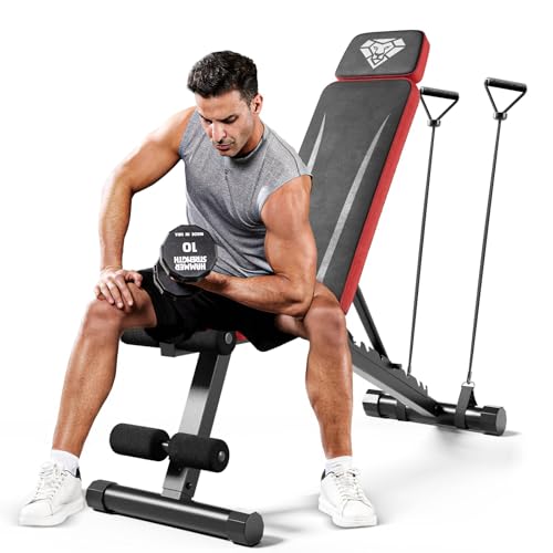 Adjustable Weight Bench with Headrest U36842