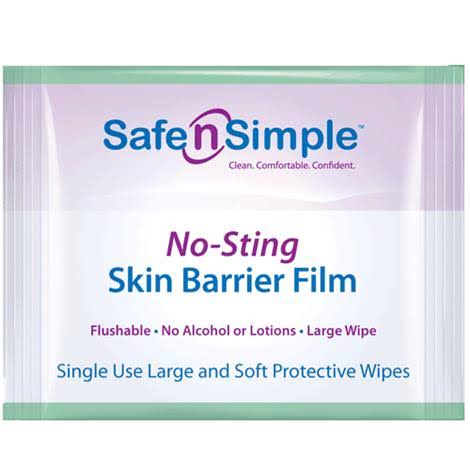 Skin Barrier No-Sting Wipe 5 x 7 25/Pack I8101