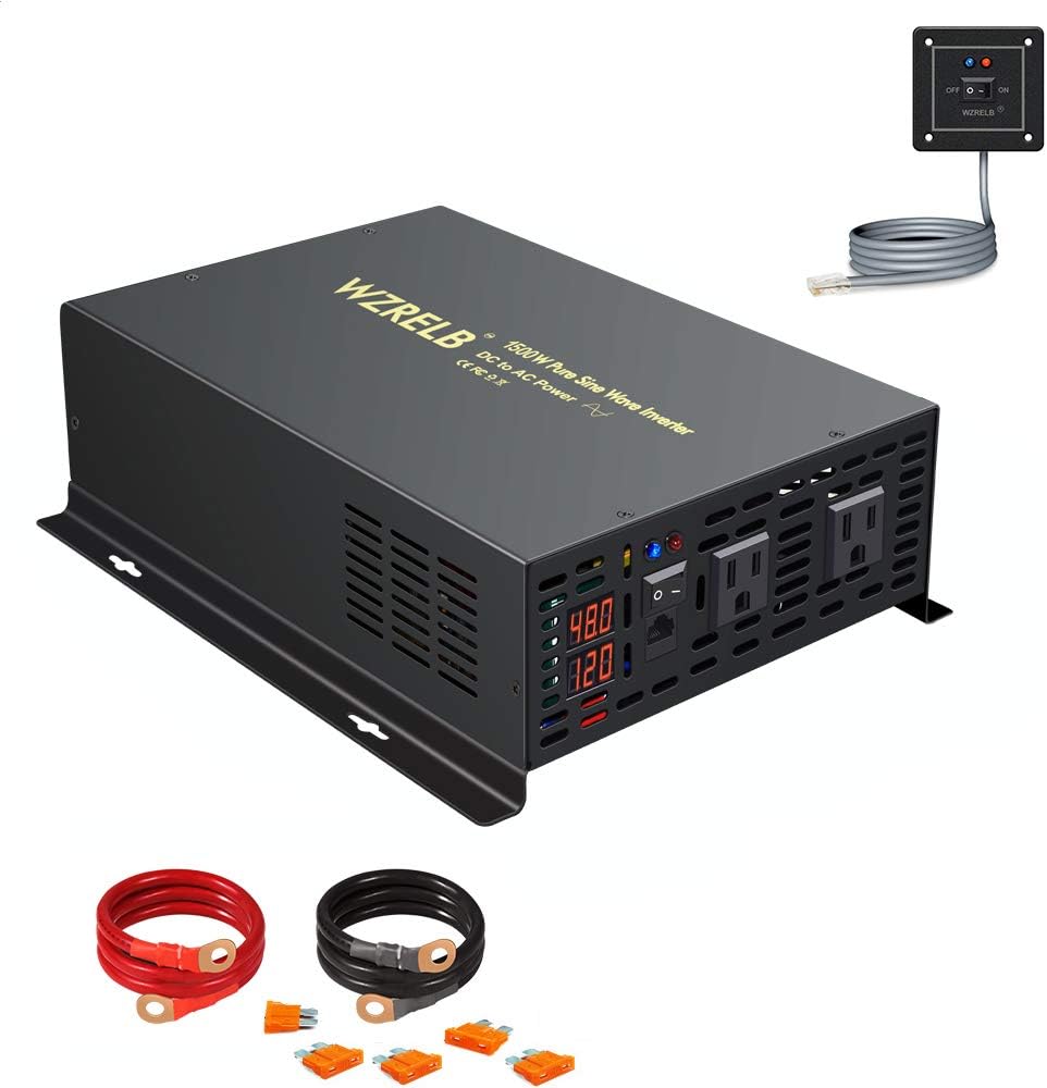 Pure Sine Wave 3500W Power Inverter with Dual AC Outlets N8788