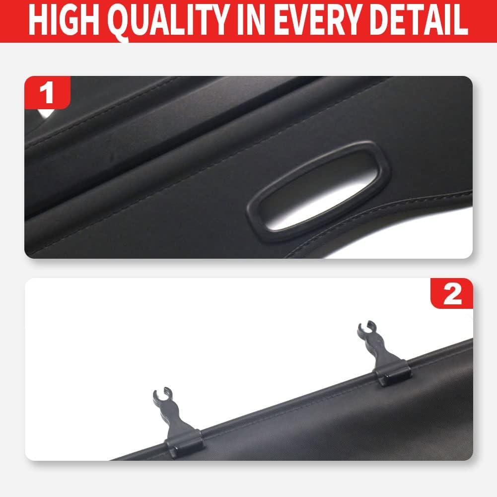 Black Retractable Cargo Trunk Cover B77987