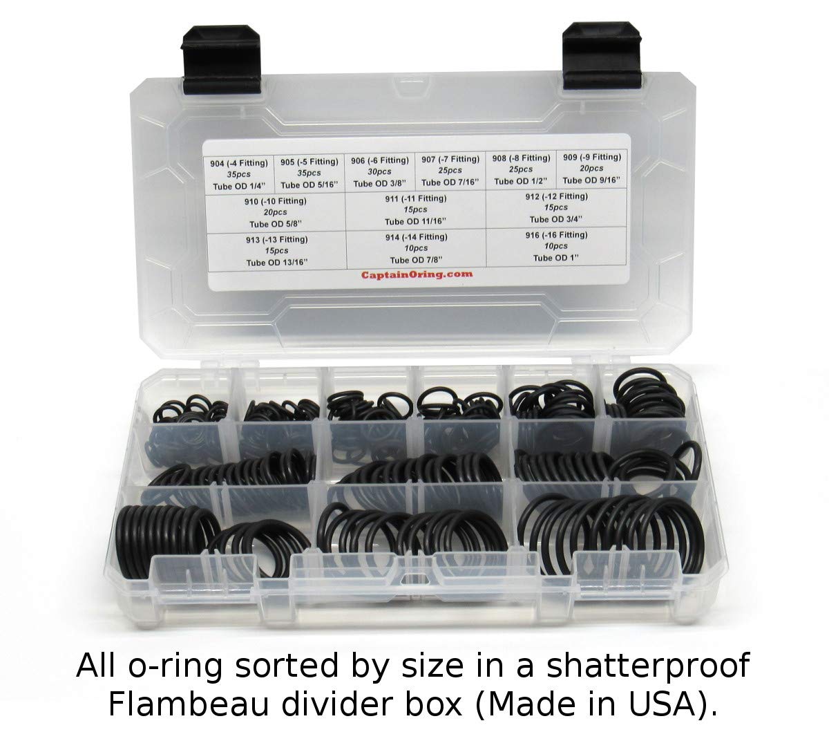 SAE 900 O-Ring Seal Kit 255 Piece Kit F350531