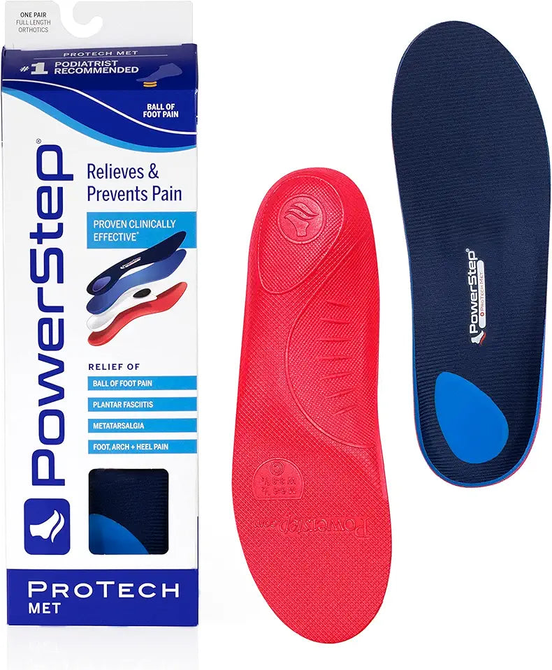 Full Length Medical Grade Shoe Insoles for Plantar Fasciitis & Metatarsal Foot Pain H82809